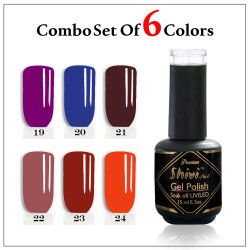 6 Colors Combo Pack (D)| Gel Polish | Shivi Nail
