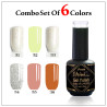 6 Colors Combo Pack (F)| Gel Polish | Shivi Nail