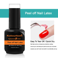 15ml | Peel Off Nail Latex Glue | Nail Care | Queen | KolourKom