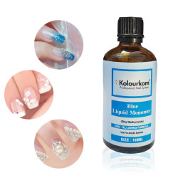 Blue Liquid Monomer For Acrylic Nails | KolourKom
